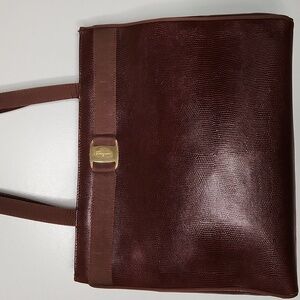 Salvatore Ferragamo Brown Shoulder Bag